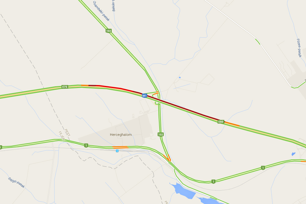 Két napja brutális dugó van az M1-en, 4 kilométeres a torlódás 1