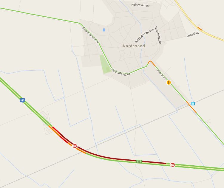 Két tömegbaleset az M3-ason, leterelik az autókat 2